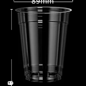 Disposable Pet for Cold Beverage With Food Grade Plastic Cup 16oz 24oz thumbnail-3