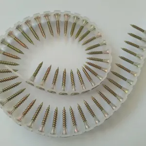 Professional Grade Collated Screws, White Zinc Plated, Coarse Thread, 25-40mm, China Supply, Reliable Quality thumbnail-1