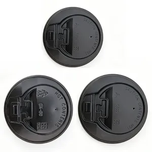 Food Grade PP Plastic Disposable Cup Lid Wholesale For Beverage Shop thumbnail-2