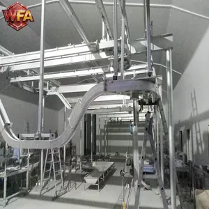 WFA High-Capacity Goat Slaughtering Line Sheep Slaughter Machine 100-200 Heads Per Hour Automated V-type System thumbnail-3