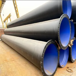 DN80‑DN2600 Anti‑corrosion Coated Steel Pipe 3PE FBE TPEP Internal External Coating Buried Water Supply Sewage Steel Pipe thumbnail-3