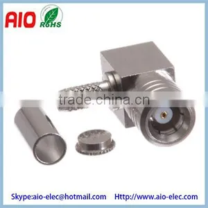 3 Piece 50 Ohm Right Angle SMB Male Crimp Connector For RG174 & LMR-100 thumbnail-1