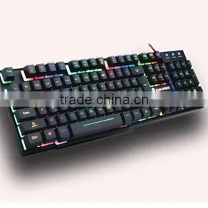 Manufacture Wired USB Mechanical Backlit Colorful USB Keyboard thumbnail-2