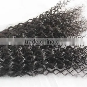 100% Remy Kinky Curl Hair Weft Made in China With High Quality and no Shedding thumbnail-1