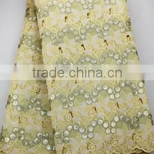 Mitaloo Embroidered Sequin Double Organza Fabric for Wedding Dress MOG0165 thumbnail-2