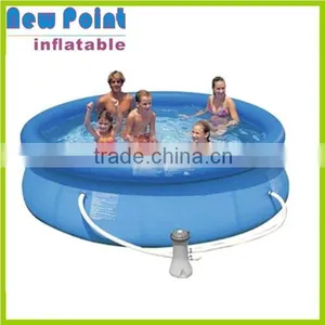 Bule PVC Summer Large Inflatable Pool thumbnail-1