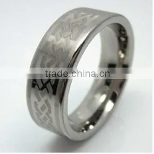 Grey Tungsten Carbide Finger Rings thumbnail-1