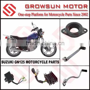 Suz. GN125 Motorcycle Parts, Carburetor Intake Pipe, Start Lever, Gearshift Lever thumbnail-1
