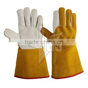 Hand Work Golves,,Leather Welding Gloves (cow Split Welding Glove) thumbnail-1