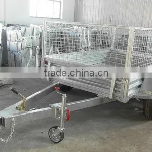 8x5FT Heavy Duty Hot Dipped Galvanized Tandem Box Trailer, Utility Trailer thumbnail-3