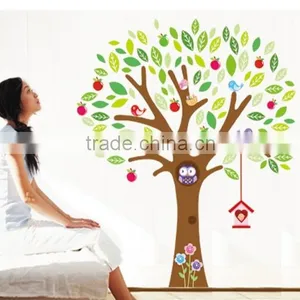 ALFOREVER Pvc Owl Tree Decals,pvc Tree Sticker thumbnail-1