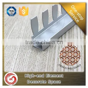 Good Quality Shopping Mall Used Curved Wall Edge Aluminum Tile Trim Profile thumbnail-2