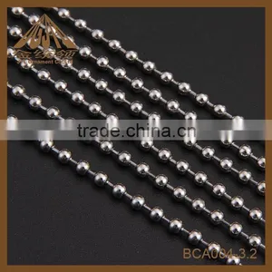 High Quality Fashion Iron Necklace 3.2mm Ball Chain thumbnail-4
