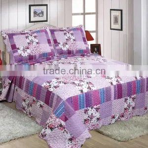 Xinjia Brand New Style Pretty Flowers Bedding Set Patchwork Quilt thumbnail-1
