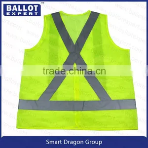 Chile Nylon Net Yarn Police Reflective Vest Factory in China Quality Choice thumbnail-3