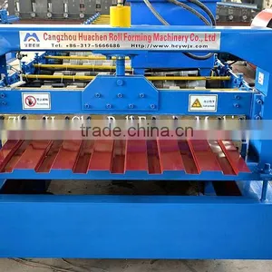 Color Steel Galvanized Metal Aluminum Glazed Trapezoidal Sheet Roof Tile Wall Panel Roll Forming Machine Supplier's Choice thumbnail-2