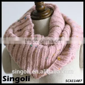 Fashio Trendy 2015 Spring Ladies Woolen Warm Knitted Scarf thumbnail-4