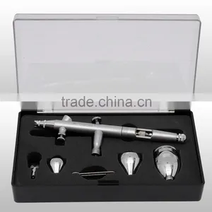0.3MM Nozzle High Quality Double Action Nail Cake Makeup Body Art Tattoo Hobby Spray Airbrush Pen With 3 Metal Cups AS-52 thumbnail-1