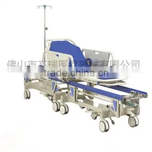 2016 Deluxe Hospital Medical Transitional Stretcher Emergency Bed Trolley thumbnail-1
