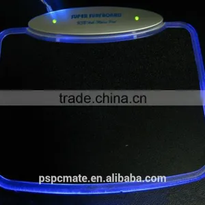 Blue LED Light Mousepad Mouse Pad Mat + 4 Ports USB HUB for PC Laptop Computer thumbnail-5