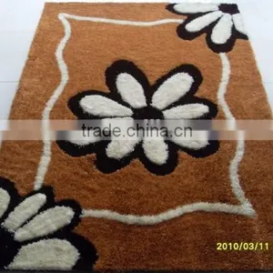 Silk Modern Flower Polyester Carpet Bed Mat thumbnail-6