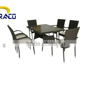 Granco KAL517 Outdoor Furniture Wicker Dining Set thumbnail-1