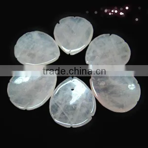 Fashion Petal Rose Quartz Pendants for Gift thumbnail-1