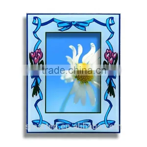 Custom Sky Blue Glass Photo Frame With Best Price thumbnail-3