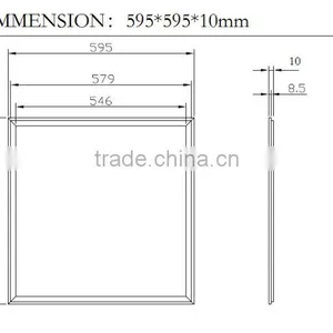 600*600mm Ceiling Lighting Square LED Panel Lights PF>0.9 40W thumbnail-3