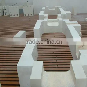 Fire Resistant Furnace Corundum Brick Fused Cast Alpha-Beta Alumina Block thumbnail-1