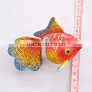 4 Inch Handmade Goldfish Shaped Tourist Souvenir Fridge Magnet thumbnail-5