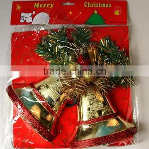 Christmas Bell Decoration, Jingle Bells, Golden Christmas Hanging Decoration thumbnail-2