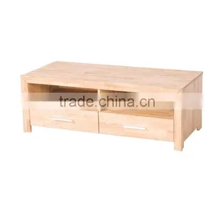 New Design Oiled Solid Wood 2 Drawers TV Cabinet thumbnail-3