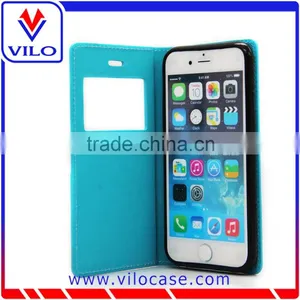 Card Holder Combo Color Leather Flip Case for Iphone 6s With Window thumbnail-5
