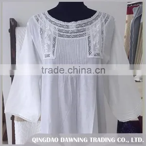 High Quality Women Pajamas Sleepwear Ladies Cotton Nightdress/Nightgown thumbnail-2