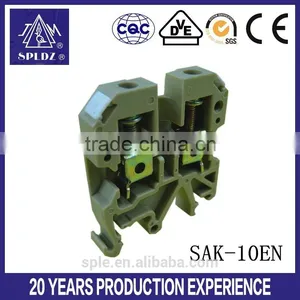 Universal Din Rail Brass Terminal Blocks SAK-10EN thumbnail-1