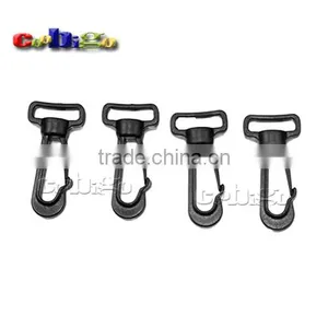 3/8" Plastics Snap Hooks Buckles Black for Bags Backpack Outdoor Tools thumbnail-2