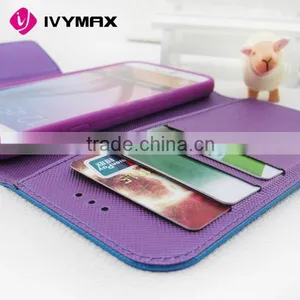 IVYMAX Book Style Stand Wallet Leather Flip Cover Phone Case for Samsung Galaxy S6 thumbnail-2