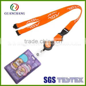 Custom Cheap Plastic Hard Card Holder Lanyard, Name Card Holder, Business Card Holder Lnayard thumbnail-1