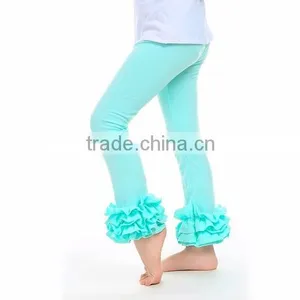 (CP608#) New Boutique Solid Color Baby Pants With Polka Dot Printing for Children Leggings thumbnail-1