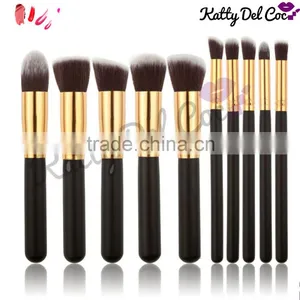 High Quality 10pcs Makeup Brushes Set 4 Colors Available Supplier's Choice thumbnail-3