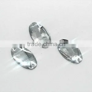 KB13 Oval 16*28 Cosmic Flat Back Sew on Acrylic Rhinestones for Fashion Decoration, Craft Making, Garment Bags Accessories thumbnail-4