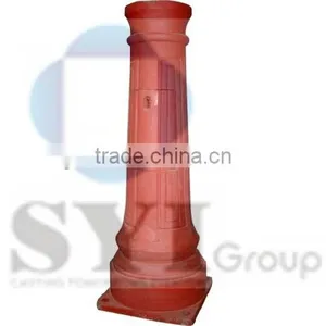 Gray Iron Courtyard Lamp Base thumbnail-1