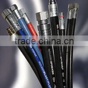 Spiral Steel Wire Hydraulic Rubber Hose / High Pressure Rubber Oil Hose / High Pressure Water Hose EN 856-4SP thumbnail-5