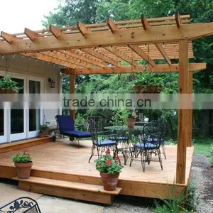 Wood Plastic Composite Pergola/outdoor Garden Decorative Pergola/wpc Pergolas thumbnail-2