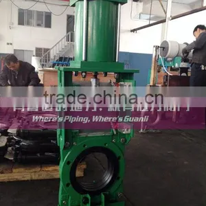 Cast Iron Slurry Knife Gate Valve With Pneumatic Cylinder thumbnail-2