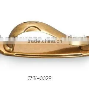 Vintage Zinc Alloy Recessed Pull Handle With Plate Antique Brass thumbnail-1
