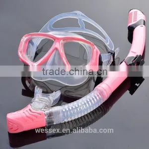 Pink Diving Mask and Snorkel,swim Mask,diving Equipment thumbnail-1