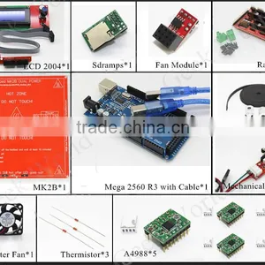 2016 Mega 2560 R3/Ramps 1.4/Heatbed MK2B/2004 LCD Controller/A4988/Mechanical Endstop/Fan and Fan Module/GT2 Belt thumbnail-1