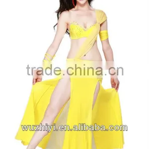 Carnival Crystal Cotton Women Belly Dancing Dresses Bra and Skirt Set thumbnail-1